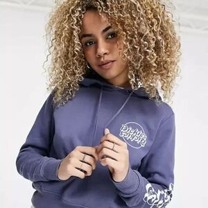 Dickies Built to Work Cropped Hoodie‎ Blue Women's Size XS